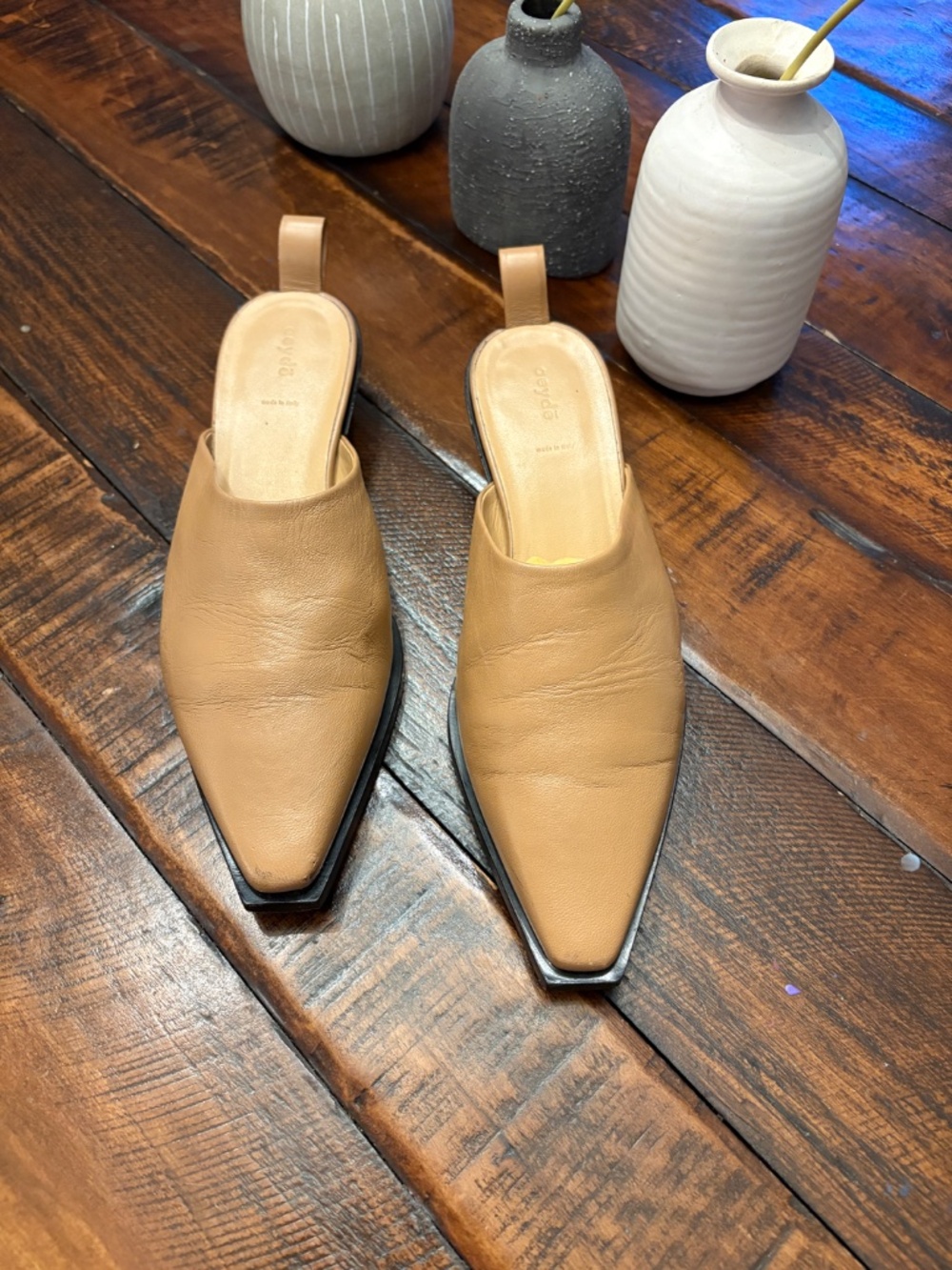 Aeyde Leather Mules